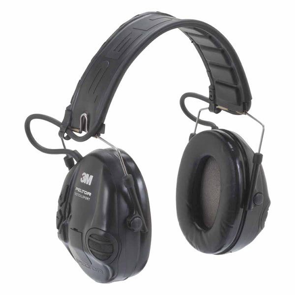 PELTOR Tactical Sport Electronic Headset, 20 dB NRR, Black, Over-the-Head 247-MT16H210F-479-SV