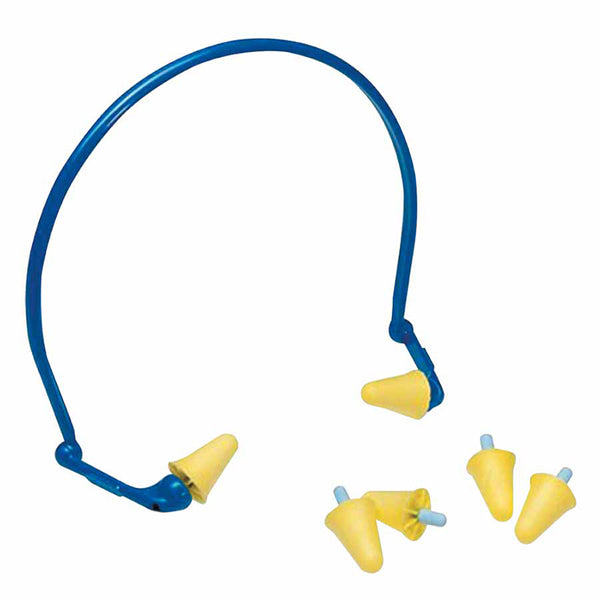 E-A-Rflex Hearing Protector with Foam Tips, Foam, Blue/Yellow, Banded 247-350-1001