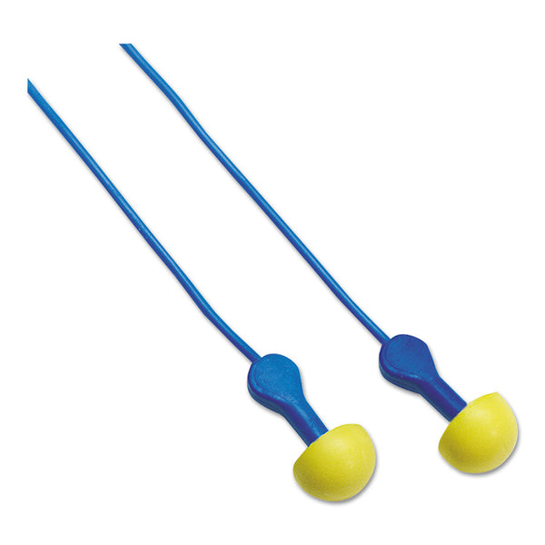 E-A-R Express Pod Plugs Earplug, Blue/Yellow, Corded 247-311-1127