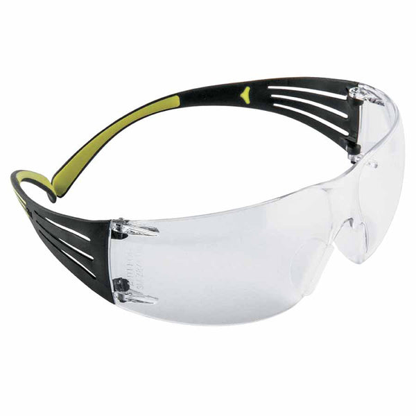 SecureFit 400 Series Protective Eyewear, Clear Lens, Anti-Fog, Anti-Scratch, Polycarbonate, Green/Black Frame 247-SF401AF