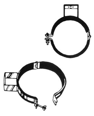 Cylinder Holder, Steel, 7-1/4 in to 8 in dia, Silver/Black 344-TH-107