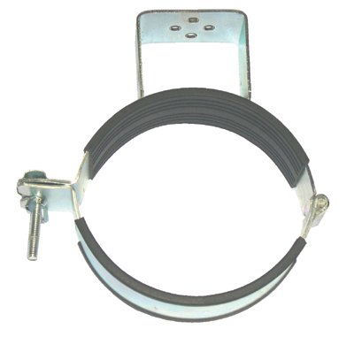 Cylinder Holder, 12 Gauge Steel, 13 in Dia, Silver/Black 344-TH-112