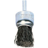 Standard Duty Crimped End Brushes, Carbon Steel, 20,000 rpm, 1" x 0.006" 419-82972