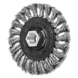 Standard Twist Knot Wheel, 4 in D x 5/8 in W, .014 Stainless Steel, 20,000 rpm 419-82283