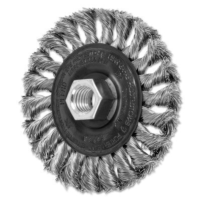 Standard Twist Knot Wheel, 4 in D x 5/8 in W, .014 Stainless Steel, 20,000 rpm 419-82283