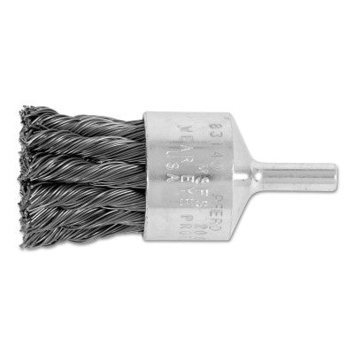 Straight Cup Knot End Brushes, Carbon Steel, 1" x 0.02" 419-83140