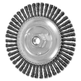 Stringer Bead Twist Knot Wheel, 6 D x 3/16 W, .02 Carbon Steel Wire, 48 Knots 419-82487