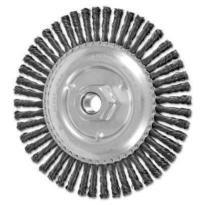 Stringer Bead Twist Knot Wheel, 6 D x 3/16 W, .02 Carbon Steel Wire, 48 Knots 419-82487