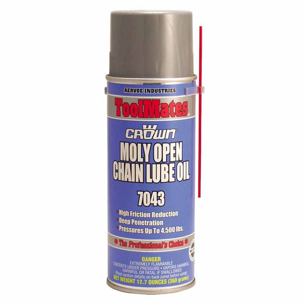 Moly/Oil Open Chain Lube, 16 oz, Aerosol Can 205-7043