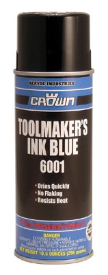 Toolmaker's Ink, 12 oz, Aerosol Can, Blue 205-6001