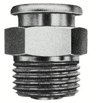 Button Head Fitting, Straight, 3/4 in, Male/Male, 1/8 in (PTF) 025-M1184