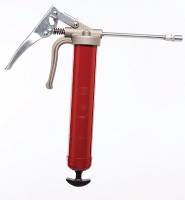 Professional Pistol Grip Grease Gun, 16 oz, 7500 psi, Rigid Extension/Coupler 025-555