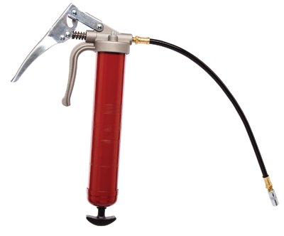 Professional Pistol Grip Grease Gun, 16 oz, 7500 psi, Hose/Coupler, Grease 025-555-E