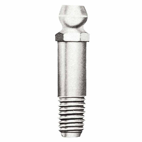 Hydraulic Fitting, Straight, 1-1/8 in L, Male/Male, 1/4 in (SAE) 025-1698-B