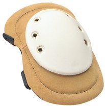Welding Knee Pad, Elastic Strap/Quick-Release Buckle, Tan/White 037-6991-01Q