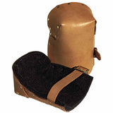 Leather Pro Knee Pad, Strap/Buckle, Russet 039-30903