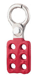 Lockout Hasps, 1 1/2 in Jaw dia., Red 045-AL0802