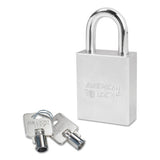 Steel Padlocks (Square Body w/Tubular Cylinder), 5/16 in Diam., 1 1/8 in Long 045-A7200
