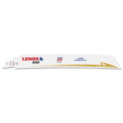 Gold Power Arc Curved Reciprocating Saw Blade, 9 in L x 1 in W x 0.035 in Thick, 18 TPI, Extreme Metal 433-210999118GR