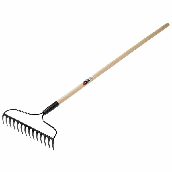 Eagle Bow Style Garden Rake, 14 in Forged Steel Blade, 48 in White Ash Handle 027-1881600