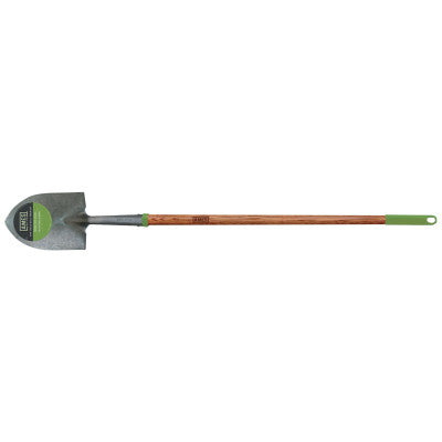 Long Handle Round Point Floral Shovel, 6 in W x 8-1/4 in L, 43 in Straight Hardwood Handle with Comfort End Grip 027-2916100