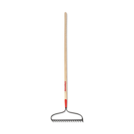 Bow Rake, Steel, 15 Tines, 60 in Straight Fiberglass Handle with Mid/End Cushion Grips 760-2853900