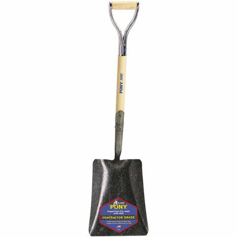 J-450 Series PONY Shovel, 9.75 in W x 12 in L Blade, 27 in L Armor D-Grip , White Ash, Transfer Shovel 027-1200900