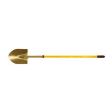 Round Point Shovel, 11-1/4 in X 9 in Blade, Fiberglass Straight Handle 065-S-81FG