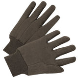 Standard Weight Jersey Gloves, Large, Brown 101-1200