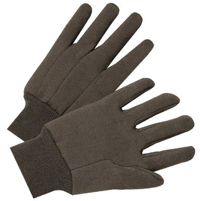 Standard Weight Jersey Gloves, Large, Brown 101-1200