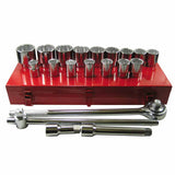 21-Pc Socket Set, 3/4 in, 12 Point, SAE 103-07-880