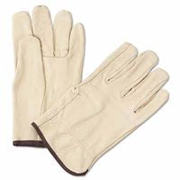 Standard Grain Pigskin Driver Gloves, Large, Unlined, Tan 101-4900L