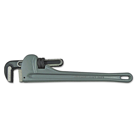 Aluminum Pipe Wrench, 15? Head Angle, Drop Forged Steel Jaw, 24 in 103-01-624