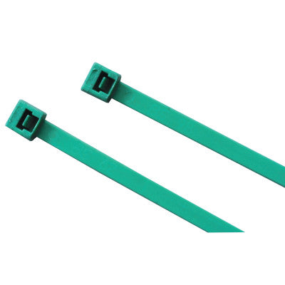 Metal Detectable Cable Tie, 18 lb Tensile Strength, 4.1 in, Teal, 100 EA/BG 102-418MD