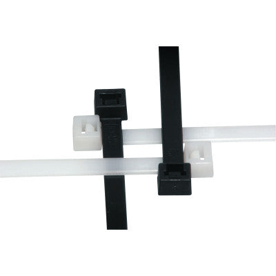Elite Cold Weather Cable Tie, 50 lb Tensile Strength, 7.6 in L, Black, 100 Ea/Bag 102-750AW