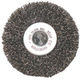 Crimped Wheel Brush, 3 in D, .008 in Carbon Steel Wire 102-CFX-3