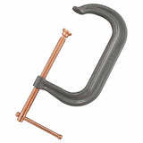 Drop Forged C-Clamp, Sliding Pin Handle, 5 in Throat Depth, 8 in L 102-408C