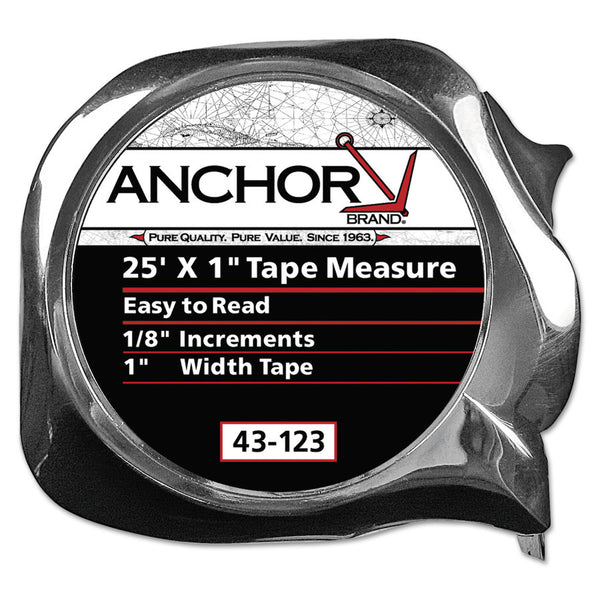 Easy to Read Tape Measure, 1/2 in x 12 ft, Chrome 103-43-113