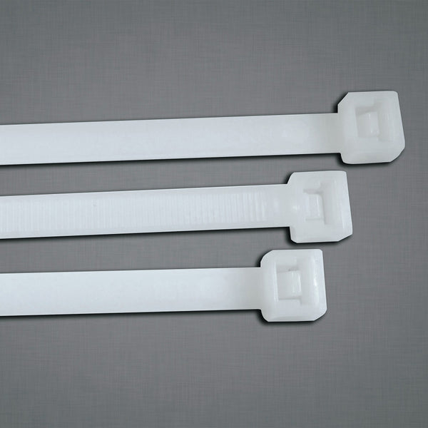 General Purpose Cable Ties, 18 lb Tensile Strength, 4.1 in L, Natural, 100 EA/BG 102-418N