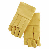 High Heat Wool-Lined Gloves, Fiberglass, Yellow, Large 101-FG-37WL
