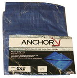 Multiple Use Tarp, 12 ft W x 16 ft L, Polyethylene, Blue 101-1216
