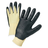Nitrile Coated Kevlar Gloves, Medium, Yellow/Black 101-6010-M