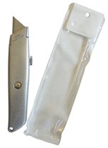 Retractable Blade Utility Knives, 7 in, Retractable Steel Blade, Zinc Alloy 102-AB-99