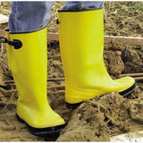 Slush Boot, 17 in Overshoe, Size 9, Rubber, Hi-Vis Yellow 101-9040-9