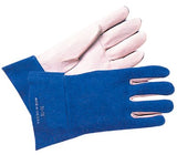MIG/TIG Welding Glove, Firm Leather Cuff, Soft Grain Pigskin, Medium, Tan, Left Hand Only 101-50TIG-M-LHO
