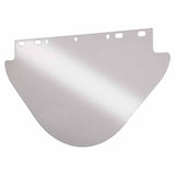 Visor, Clear, Unbound, 9-3/4 in x 19 in, for Fibre-Metal Head Gear/Cap Adaptors 101-4199-C