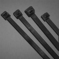 UV Stabilized Cable Tie, 50 lb Tensile Strength, 7.6 in L, Black, 100 Ea/Bag 102-750UVB