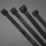 UV Stabilized Cable Tie, 50 lb Tensile Strength, 7.6 in L, Black 102-750UVB-B