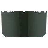 Visor, Dark Green, Unbound, 9 in x 15-1/2 in, for Jackson Safety Head Gear/Cap Adaptors 101-3442-U-DG