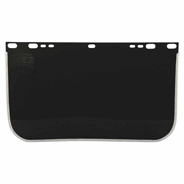 Visor, Shade 5, Aluminum Bound, 9 in x 15-1/2 in, for Jackson Safety Head Gear/Cap Adaptors 101-3465-5
